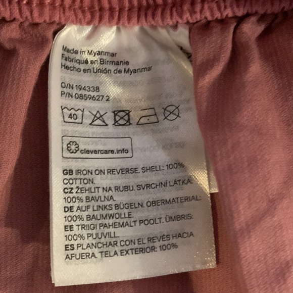 H & M dusty pink corduroy skirt 6X-7 NWT - Picture 7 of 9